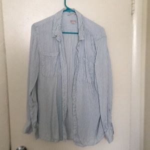 Long sleeve striped button down